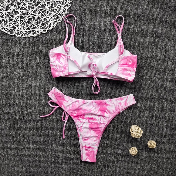 Tie Dye bikini brand new in pink available - Picture 4 of 5